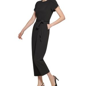 Calvin Klein Black Jumpsuit Versatile Structured Design